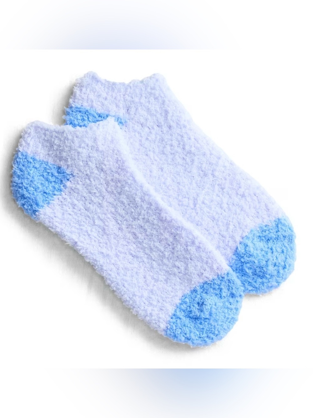 🫧 $2 Blue Fuzzy Socks by No Boundaries ~ NWT